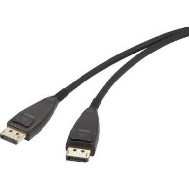 Renkforce Kijelző csatlakoz&oacute; Csatlakoz&oacute;k&aacute;bel [1x DisplayPort dug&oacute; - 1x DisplayPort dug&oacute;] 20 m Fekete