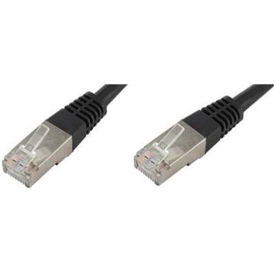 RJ45 Hálózat Csatlakozókábel CAT 6 S/FTP 0.25 m Fekete Páros árnyékolás econ connect RJ45 Hálózat Csatlakozókábel CAT 6 S/FTP 0.25 m Fekete Páros árnyékolás econ connect