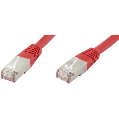 RJ45 H&aacute;l&oacute;zat Csatlakoz&oacute;k&aacute;bel CAT 6 S/FTP 1 m Piros P&aacute;ros &aacute;rny&eacute;kol&aacute;s econ connect