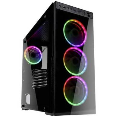 Midi torony Számítógép ház Kolink HORIZON Fekete, RGB Midi torony Számítógép ház Kolink HORIZON Fekete, RGB