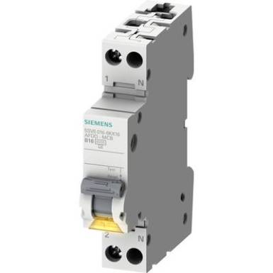 Siemens 5SV60167KK06 Tűzvédelmi kapcsoló Biztosíték méret = 1 2 pólusú 6 A 230 V Siemens 5SV60167KK06 Tűzvédelmi kapcsoló Biztosíték méret = 1 2 pólusú 6 A 230 V
