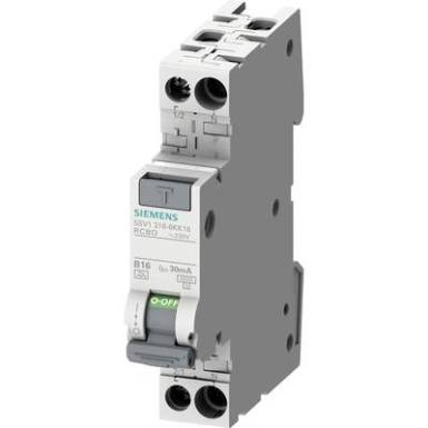 Siemens 5SV13167KK16 FI védőkapcsoló 2 pólusú 16 A 0.03 A 230 V Siemens 5SV13167KK16 FI védőkapcsoló 2 pólusú 16 A 0.03 A 230 V