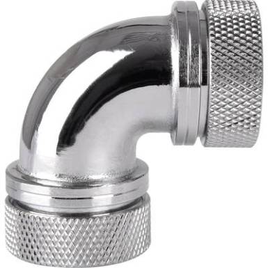Vízhűtés sarokösszekötő Thermaltake Pacific G1/4 PETG Tube 90-Degree Dual Compression 16mm OD - Chrome Vízhűtés sarokösszekötő Thermaltake Pacific G1/4 PETG Tube 90-Degree Dual Compression 16mm OD - Chrome