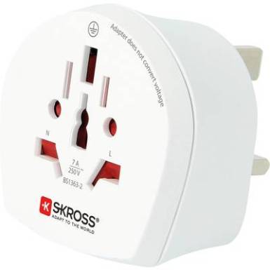 Skross 1.500225-E &Uacute;ti adapter CA W to UK (BS)