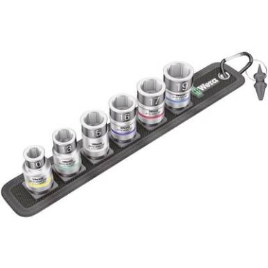 Wera Belt C 1 Zyklop 05003995001 Külső hatlap Dugókulcs betét készlet 7 részes Wera Belt C 1 Zyklop 05003995001 Külső hatlap Dugókulcs betét készlet 7 részes