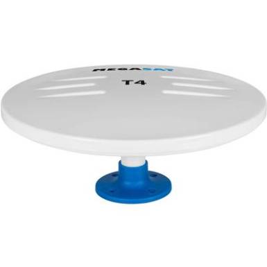 MegaSat T4 Aktív DVB-T/T2 körsugárzó antenna Személygépkocsi, Tehergépjármű, Kültér Erősítés: 30 dB Fehér MegaSat T4 Aktív DVB-T/T2 körsugárzó antenna Személygépkocsi, Tehergépjármű, Kültér Erősítés: 30 dB Fehér