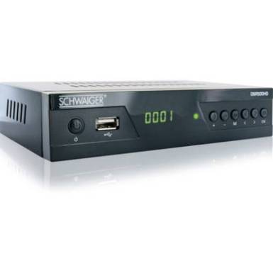 Schwaiger DSR500HD HD-SAT vevő Előlapi USB Tunerek száma: 1 Schwaiger DSR500HD HD-SAT vevő Előlapi USB Tunerek száma: 1