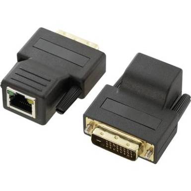 DVI hosszabbítás CAT5 hálózati kábelen keresztül, 70 m, 1920 x 1200px, Renkforce DVI Extender DVI hosszabbítás CAT5 hálózati kábelen keresztül, 70 m, 1920 x 1200px, Renkforce DVI Extender