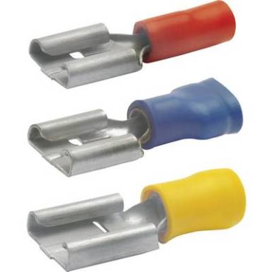 Csúszósarus hüvely Dugasz szélesség: 9.50 mm Dugaszolási vastagság: 1.20 mm 180 ° Részlegesen szigetelt Sárga Klauke 7509 1 db Csúszósarus hüvely Dugasz szélesség: 9.50 mm Dugaszolási vastagság: 1.20 mm 180 ° Részlegesen szigetelt Sárga Klauke 7509 1 db