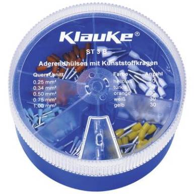 Érvéghüvely készlet 0.25 mm? 1 mm? Világoskék, Fehér, Sárga, Narancs, Türkiz Klauke ST3B 150 rész Érvéghüvely készlet 0.25 mm? 1 mm? Világoskék, Fehér, Sárga, Narancs, Türkiz Klauke ST3B 150 rész