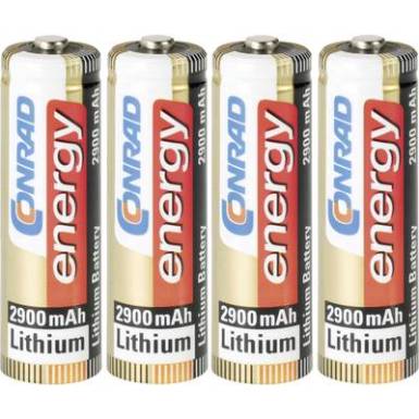Ceruzaelem L&iacute;tium Conrad energy Extreme Power FR6 2900 mAh 1.5 V 4 db