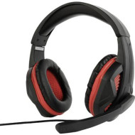 Gembird GHS-03 Headset játékhoz 3,5 mm-es jack Vezetékes Over Ear Fekete, Piros