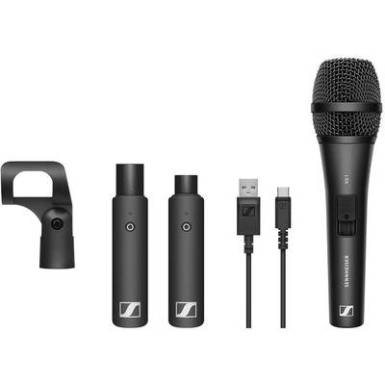 K&eacute;zi Vezet&eacute;k n&eacute;lk&uuml;li mikrofon k&eacute;szlet Sennheiser XSW-D VOCAL SET &Aacute;tviteli m&oacute;d:R&aacute;di&oacute;jel vez&eacute;rl&eacute;sű Cs&iacute;ptetővel