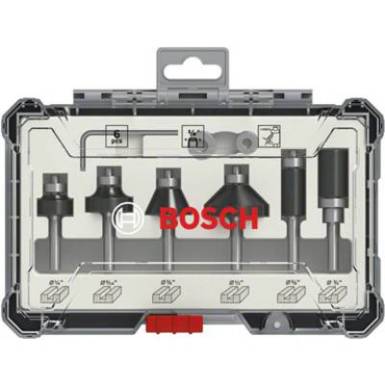 Bosch vágókészlet, 6 db, 1/4 " -es tengely Bosch Accessories 2607017470 Bosch vágókészlet, 6 db, 1/4 " -es tengely Bosch Accessories 2607017470