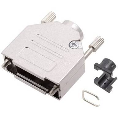 D-SUB ház Pólusszám: 25 Zink öntvény 180 ° Fémes encitech DTCK25-K 1 db D-SUB ház Pólusszám: 25 Zink öntvény 180 ° Fémes encitech DTCK25-K 1 db