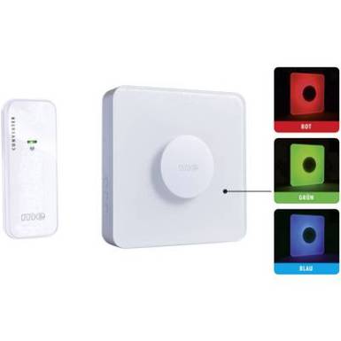 m-e modern-electronics 41162 Rádiójel vezérlésű gong Teljes készlet Megvilágított m-e modern-electronics 41162 Rádiójel vezérlésű gong Teljes készlet Megvilágított
