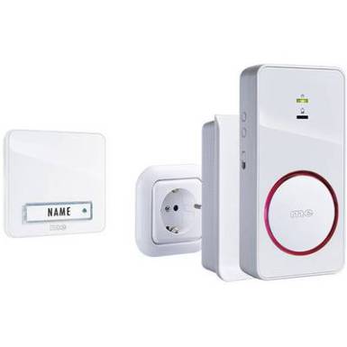 m-e modern-electronics 41152 R&aacute;di&oacute;jel vez&eacute;rl&eacute;sű gong Teljes k&eacute;szlet Megvil&aacute;g&iacute;tott