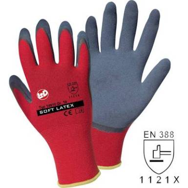 L+D Griffy Soft Latex 14910-11 Poliészter Munkakesztyű Méret (kesztyű): 11 EN 388:2016 CAT II 1 pár L+D Griffy Soft Latex 14910-11 Poliészter Munkakesztyű Méret (kesztyű): 11 EN 388:2016 CAT II 1 pár