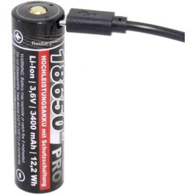 kraftmax Pro USB Speciális akku 18650 Lítiumion 3.6 V 3350 mAh kraftmax Pro USB Speciális akku 18650 Lítiumion 3.6 V 3350 mAh