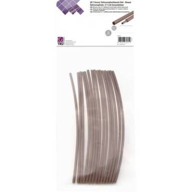 TRU COMPONENTS T1902CA021 Zsugorcső k&eacute;szlet Barna 1.50 mm Zsugorod&aacute;si ar&aacute;ny:3:1 15 db