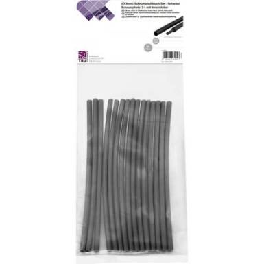 TRU COMPONENTS T1902CA031 Zsugorcső készlet Fekete 3 mm Zsugorodási arány:3:1 15 db TRU COMPONENTS T1902CA031 Zsugorcső készlet Fekete 3 mm Zsugorodási arány:3:1 15 db