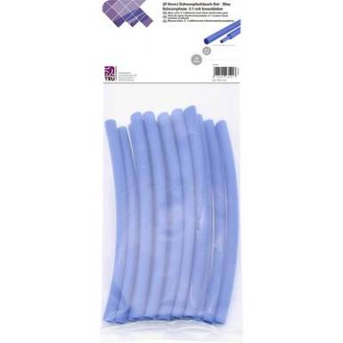TRU COMPONENTS T1902CA033 Zsugorcső k&eacute;szlet K&eacute;k 6 mm Zsugorod&aacute;si ar&aacute;ny:3:1 15 db