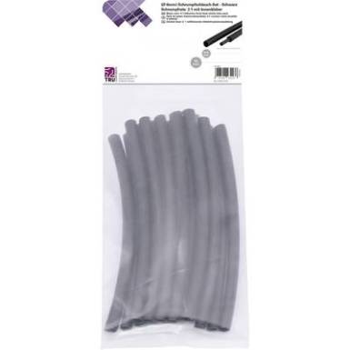 TRU COMPONENTS T1902CA032 Zsugorcső k&eacute;szlet Fekete 6 mm Zsugorod&aacute;si ar&aacute;ny:3:1 15 db