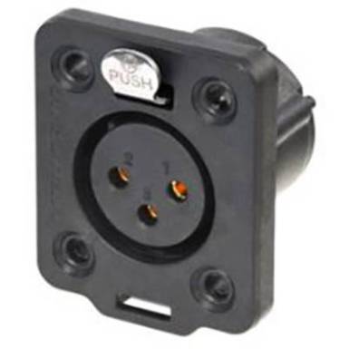 Neutrik XLR csatlakozó Alj, beépíthető Pólusszám: 3 1 db Neutrik XLR csatlakozó Alj, beépíthető Pólusszám: 3 1 db