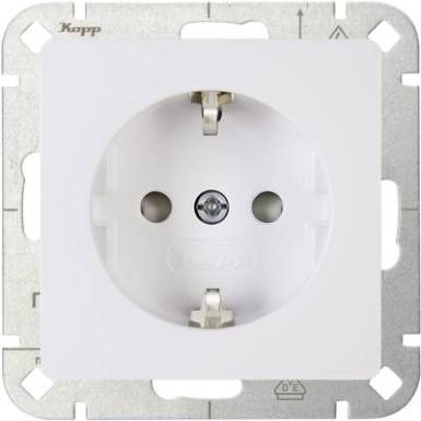 Kopp 1 részes Betét Védőérintkezős dugalj Fehér 920602002 Kopp 1 részes Betét Védőérintkezős dugalj Fehér 920602002