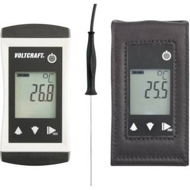 VOLTCRAFT PTM-130 + TG-400 Hőm&eacute;rs&eacute;klet m&eacute;rőműszer -70 - 250 &deg;C &Eacute;rz&eacute;kelő t&iacute;pus Pt1000 IP65