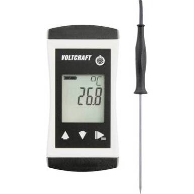 VOLTCRAFT PTM 100 + TPT-202 Hőm&eacute;rs&eacute;klet m&eacute;rőműszer -200 - 450 &deg;C &Eacute;rz&eacute;kelő t&iacute;pus Pt1000 IP65