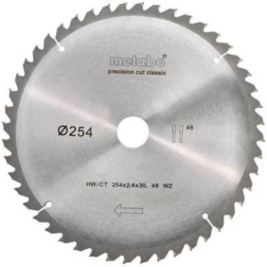 K&ouml;rfűr&eacute;szlap 254 mm Metabo 628061000 1 db