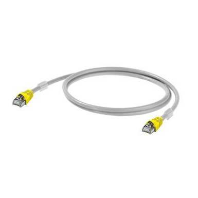 RJ45 (keresztezett) H&aacute;l&oacute;zat Csatlakoz&oacute;k&aacute;bel CAT 6A S/FTP 5 m Sz&uuml;rke UL minős&iacute;tett, L&aacute;ng&aacute;ll&oacute;, V&eacute;dővel Weidm&uuml;ller
