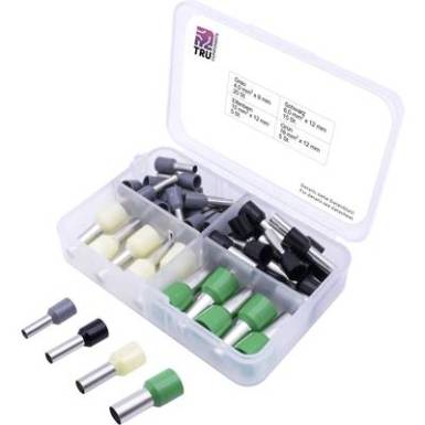 T1903C025 TRU COMPONENTS &Eacute;rv&eacute;gh&uuml;vely k&eacute;szlet 1 x 4, 6, 10, 16 R&eacute;szlegesen szigetelt Sz&uuml;rke, Fekete, S&aacute;rga, Z&ouml;ld 45 r&eacute;sz