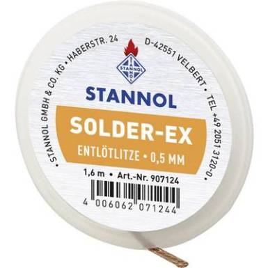 Stannol Solder-Ex Kiforrasztó huzal Hossz 1.6 m Stannol Solder-Ex Kiforrasztó huzal Hossz 1.6 m