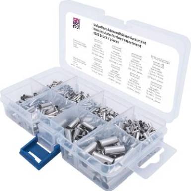 T1903C034 TRU COMPONENTS Érvéghüvely készlet Szigetelés nélkül 1020 rész T1903C034 TRU COMPONENTS Érvéghüvely készlet Szigetelés nélkül 1020 rész
