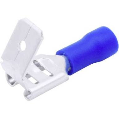 Cs&uacute;sz&oacute;sarus h&uuml;vely szortiment Le&aacute;gaz&aacute;ssal Dugasz sz&eacute;less&eacute;g: 6.30 mm Dugaszol&aacute;si vastags&aacute;g: 0.80 mm 180 &deg; R&eacute;szlegesen szigetelt K&eacute;k TRU COMPONENTS 8436632 25 db
