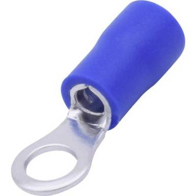 TRU COMPONENTS 8436840 Gyűrűs kábelsaru Keresztmetszet (max.)=2.50 mm? Lyuk átmérő=4.30 mm Részlegesen szigetelt Kék 25 db TRU COMPONENTS 8436840 Gyűrűs kábelsaru Keresztmetszet (max.)=2.50 mm? Lyuk átmérő=4.30 mm Részlegesen szigetelt Kék 25 db