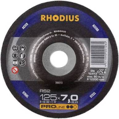 Nagyolótárcsa, hajlított 180 mm 22.23 mm Rhodius RS2 200253 1 db Nagyolótárcsa, hajlított 180 mm 22.23 mm Rhodius RS2 200253 1 db