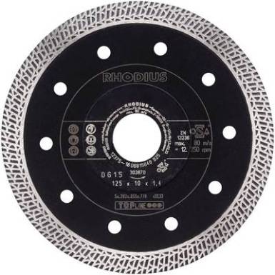 Rhodius DG15 gyémántvágó korong 125 x 10,0 x 1,4 x 22,23 mm Rhodius 303870 ? 125 mm 1 db Rhodius DG15 gyémántvágó korong 125 x 10,0 x 1,4 x 22,23 mm Rhodius 303870 ? 125 mm 1 db