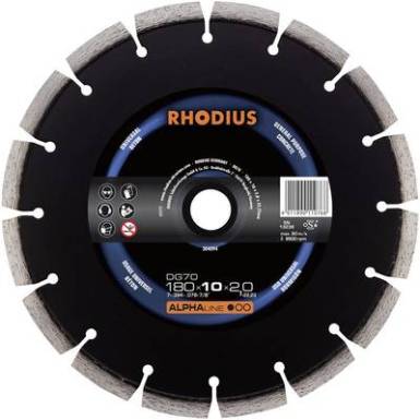 Rhodius DG70 gyémántvágó korong 125 x 7,0 x 1,6 x 22,23 mm Rhodius 304092 ? 125 mm 1 db Rhodius DG70 gyémántvágó korong 125 x 7,0 x 1,6 x 22,23 mm Rhodius 304092 ? 125 mm 1 db