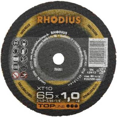 Vágótárcsa, egyenes 75 mm 10 mm Rhodius XT10 MINI 206804 1 db Vágótárcsa, egyenes 75 mm 10 mm Rhodius XT10 MINI 206804 1 db