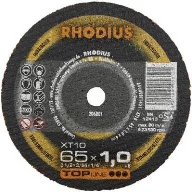 Vágótárcsa, egyenes 75 mm 10 mm Rhodius XT10 MINI 206803 1 db Vágótárcsa, egyenes 75 mm 10 mm Rhodius XT10 MINI 206803 1 db