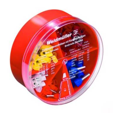 Iker érvéghüvely készlet 0.50 mm? 2.50 mm? Narancs, Fehér, Sárga, Piros, Kék Weidmüller 9025390000 220 db Iker érvéghüvely készlet 0.50 mm? 2.50 mm? Narancs, Fehér, Sárga, Piros, Kék Weidmüller 9025390000 220 db