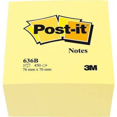 Post-it 636B 76 mm x 45 mm Sárga 450 lap Post-it 636B 76 mm x 45 mm Sárga 450 lap