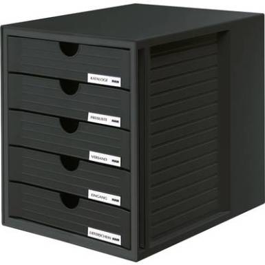 HAN Fiókos irattároló SYSTEMBOX 1450-13 Fekete ATT.INT.NUMBER-DRAWERS: 5 HAN Fiókos irattároló SYSTEMBOX 1450-13 Fekete ATT.INT.NUMBER-DRAWERS: 5