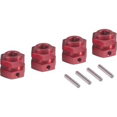 Alu kerék hatszög készlet, 24 mm, piros (fémes), 1:5, Reely Alu kerék hatszög készlet, 24 mm, piros (fémes), 1:5, Reely