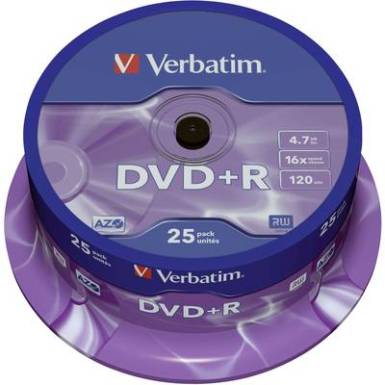 Írható DVD+R 4.7 GB Verbatim 43500 25 db Írható DVD+R 4.7 GB Verbatim 43500 25 db