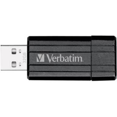 USB stick 32 GB Verbatim Pin Stripe Fekete 49064 USB 2.0 USB stick 32 GB Verbatim Pin Stripe Fekete 49064 USB 2.0