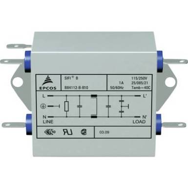 Zavarszűrő 250 V/AC 6 A 3.3 mH (H x Sz x Ma) 105 x 84 x 38.1 mm Epcos B84112B0000B060 1 db Zavarszűrő 250 V/AC 6 A 3.3 mH (H x Sz x Ma) 105 x 84 x 38.1 mm Epcos B84112B0000B060 1 db